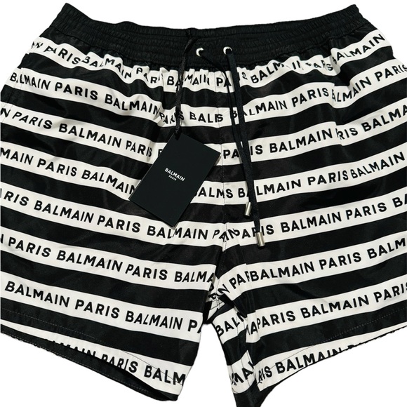 BALMAIN***Classic Men’s Iconic Logo Swim Shorts***Med. $580 - Picture 2 of 3